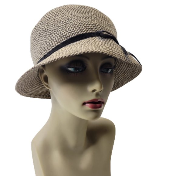 Brown Beige Chenille Braid Fall Dress Hat Casual Hat- One Size- Adjustable main image 5